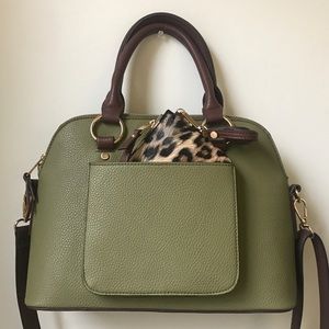 Carlos Santana Olive Dome Satchel